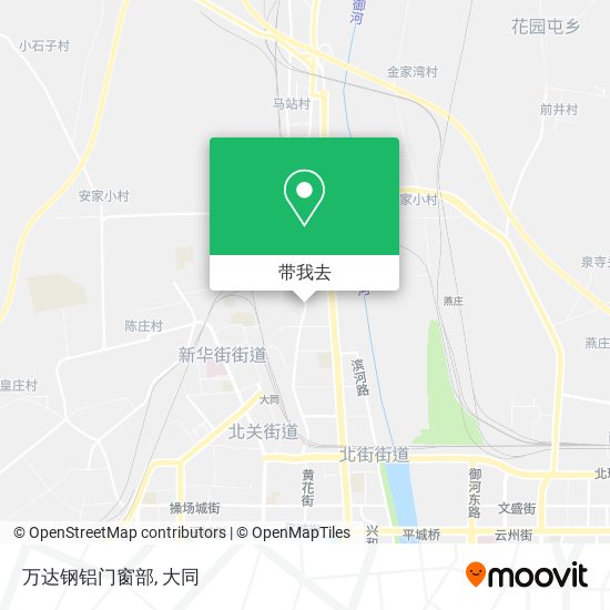 万达钢铝门窗部地图