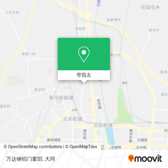万达钢铝门窗部地图