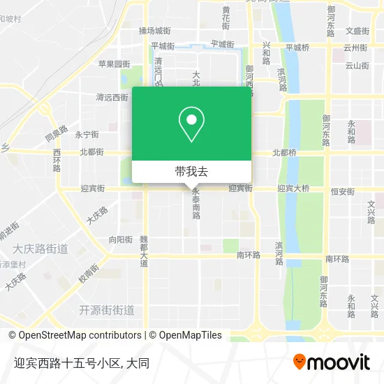 迎宾西路十五号小区地图