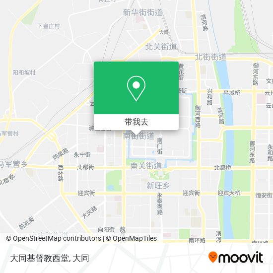 大同基督教西堂地图