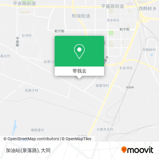 加油站(泉落路)地图