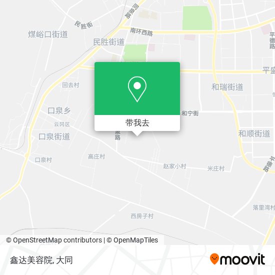 鑫达美容院地图