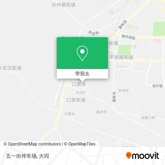 五一街停车场地图