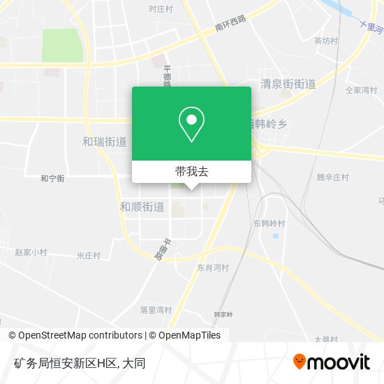 矿务局恒安新区H区地图
