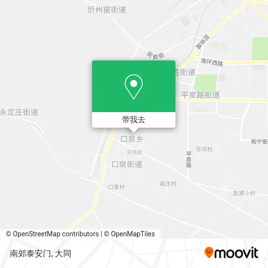 南郊泰安门地图