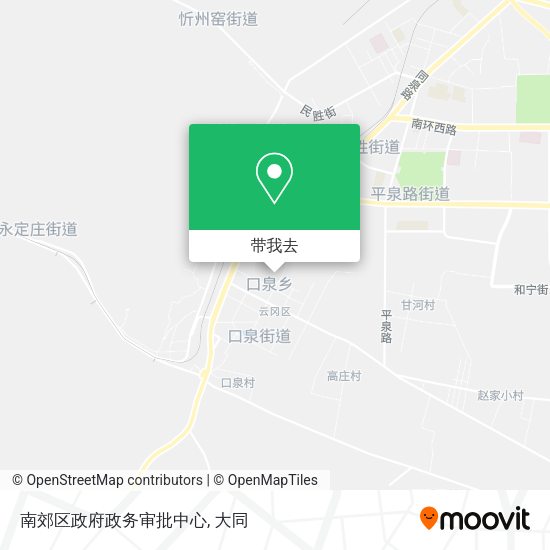 南郊区政府政务审批中心地图