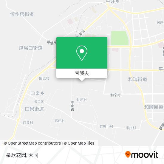泉欣花园地图