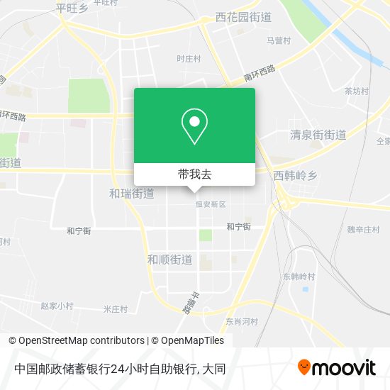 中国邮政储蓄银行24小时自助银行地图