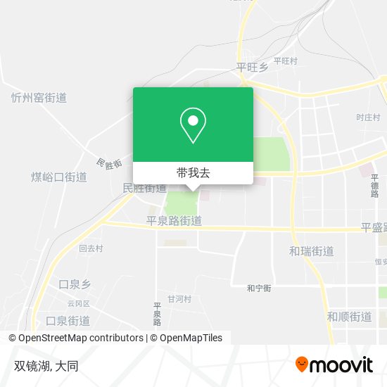 双镜湖地图