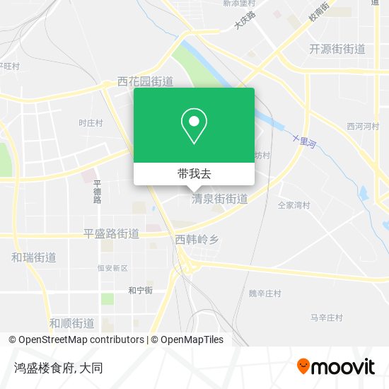 鸿盛楼食府地图