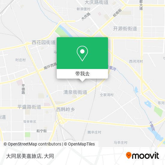 大同居美嘉旅店地图
