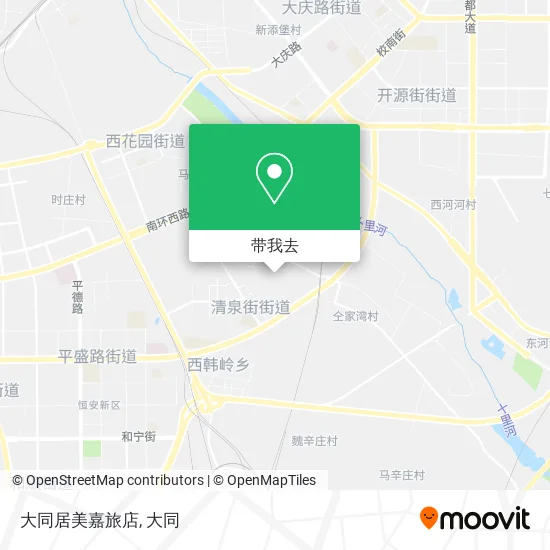 大同居美嘉旅店地图