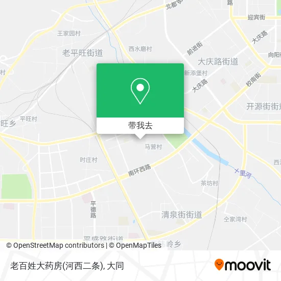 老百姓大药房(河西二条)地图