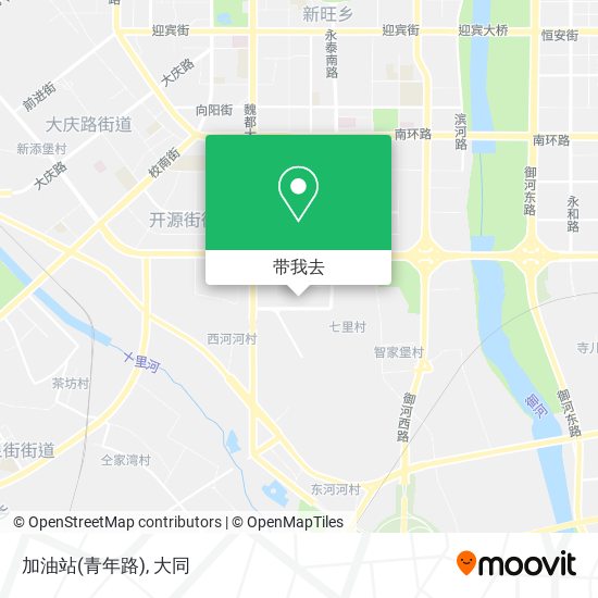 加油站(青年路)地图