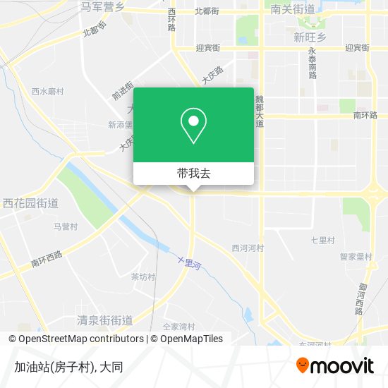 加油站(房子村)地图