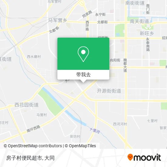 房子村便民超市地图