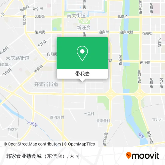 郭家食业熟食城（东信店）地图
