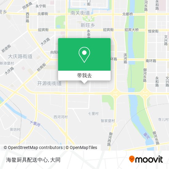 海鳌厨具配送中心地图