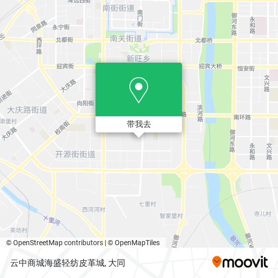 云中商城海盛轻纺皮革城地图
