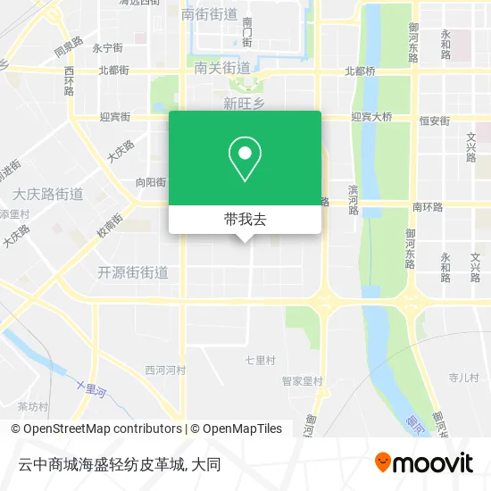 云中商城海盛轻纺皮革城地图