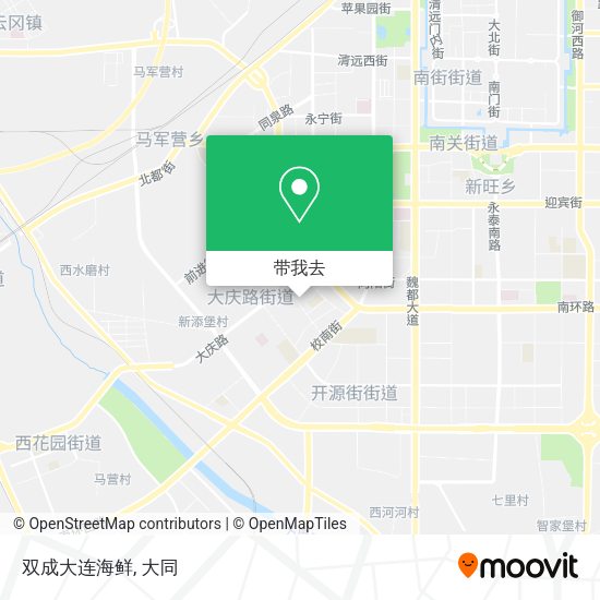 双成大连海鲜地图