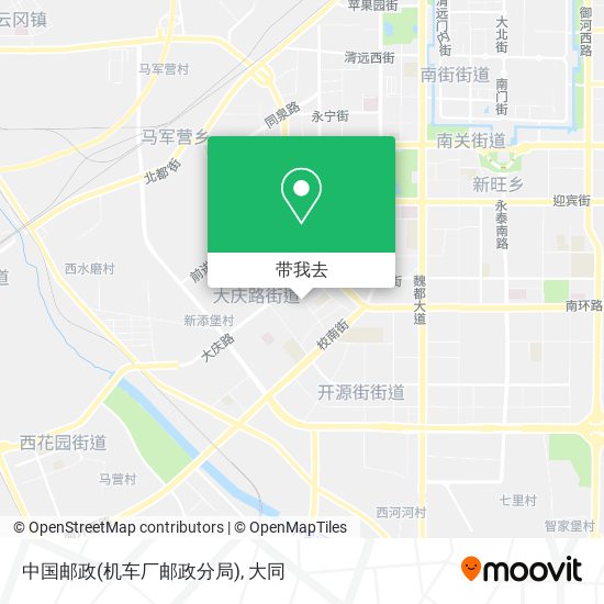 中国邮政(机车厂邮政分局)地图
