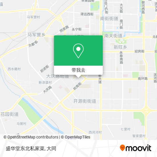 盛华堂东北私家菜地图