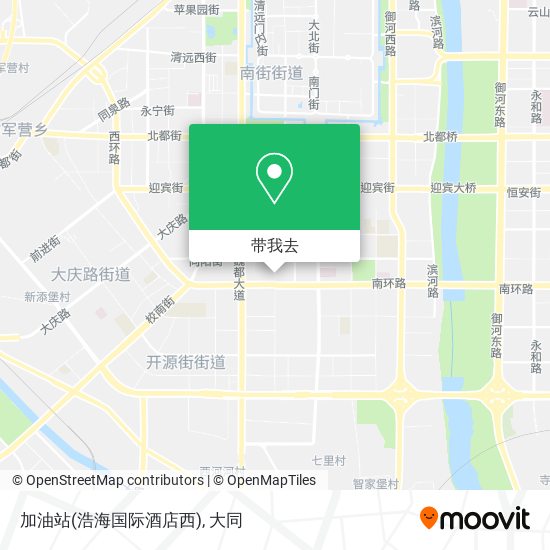 加油站(浩海国际酒店西)地图
