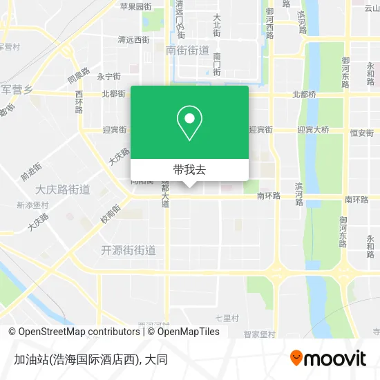 加油站(浩海国际酒店西)地图