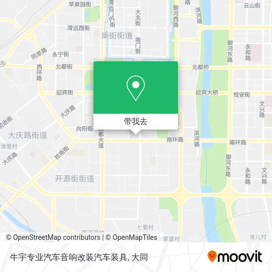 牛宇专业汽车音响改装汽车装具地图