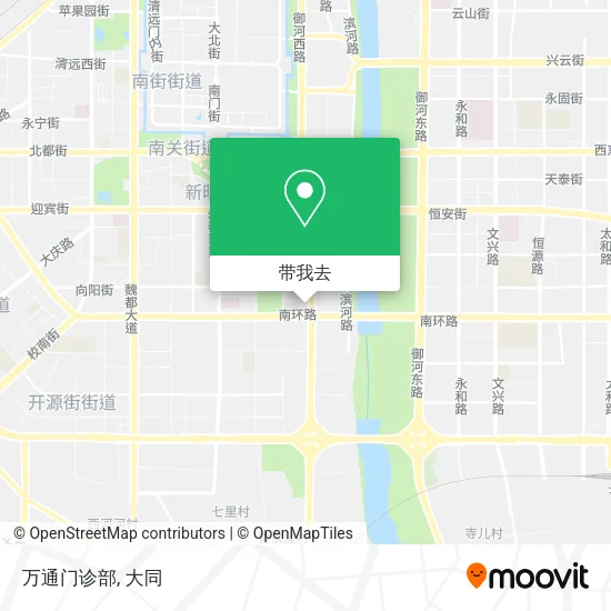 万通门诊部地图