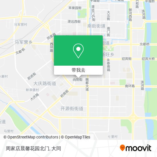 周家店晨馨花园北门地图