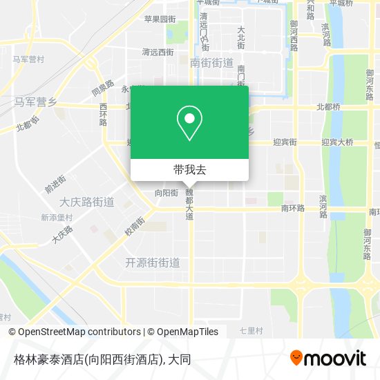 格林豪泰酒店(向阳西街酒店)地图