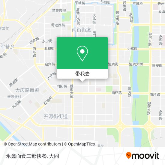 永鑫面食二部快餐地图