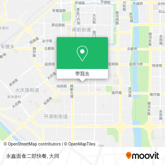 永鑫面食二部快餐地图