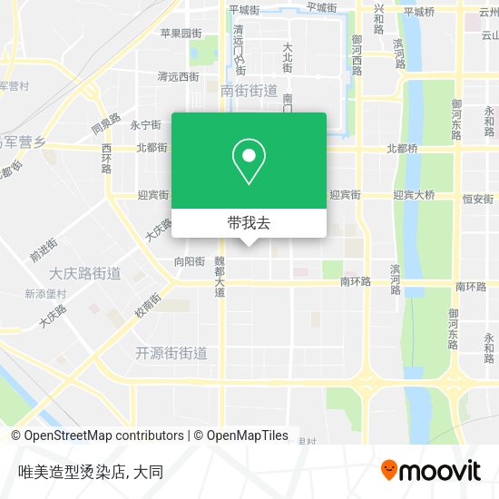 唯美造型烫染店地图
