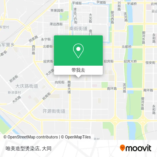唯美造型烫染店地图