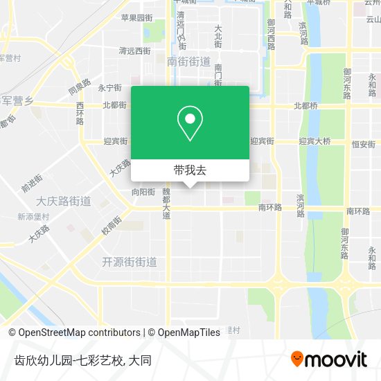 齿欣幼儿园-七彩艺校地图