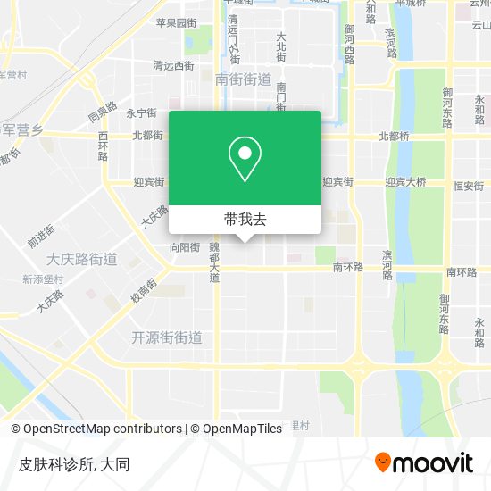 皮肤科诊所地图