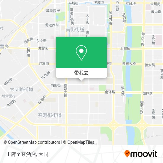 王府至尊酒店地图