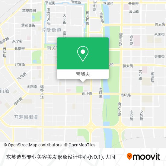 东英造型专业美容美发形象设计中心(NO.1)地图