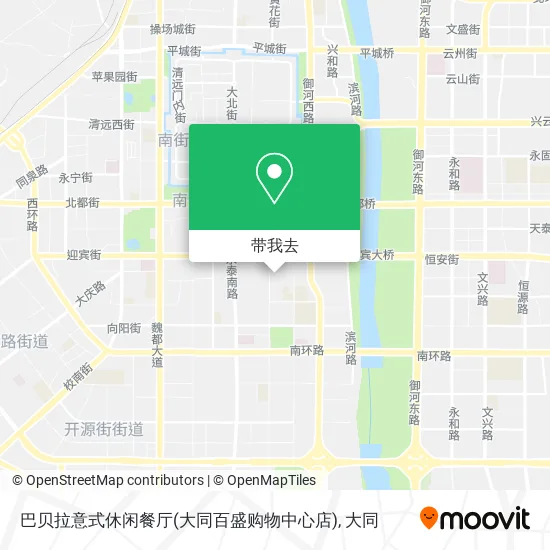 巴贝拉意式休闲餐厅(大同百盛购物中心店)地图