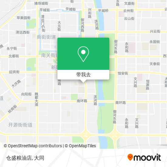 仓盛粮油店地图