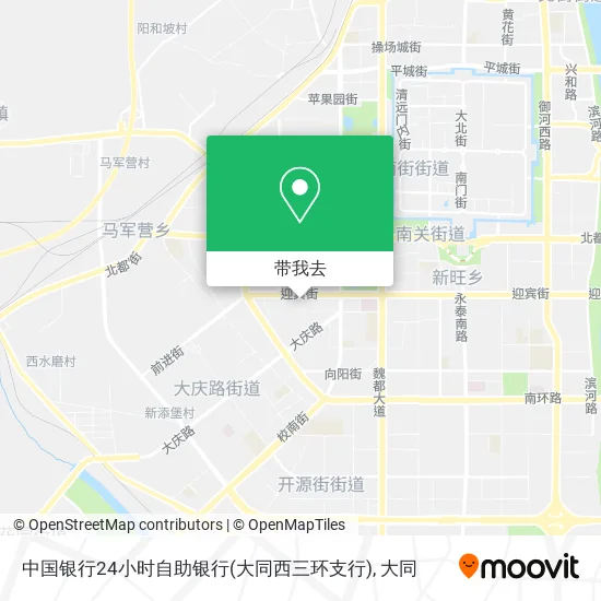 中国银行24小时自助银行(大同西三环支行)地图