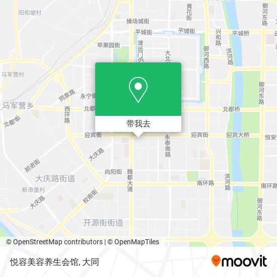 悦容美容养生会馆地图