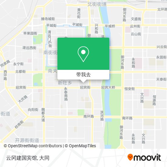 云冈建国宾馆地图