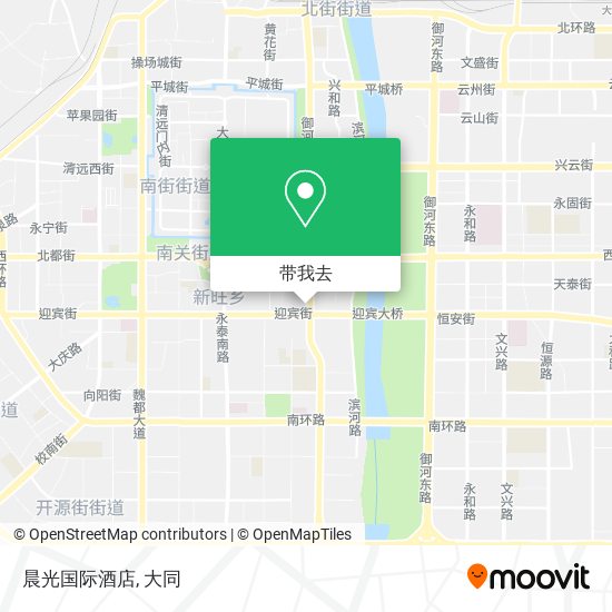 晨光国际酒店地图