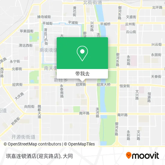 琪嘉连锁酒店(迎宾路店)地图