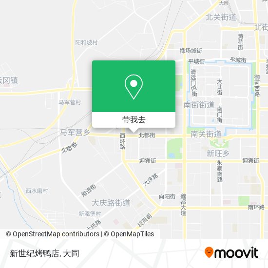 新世纪烤鸭店地图