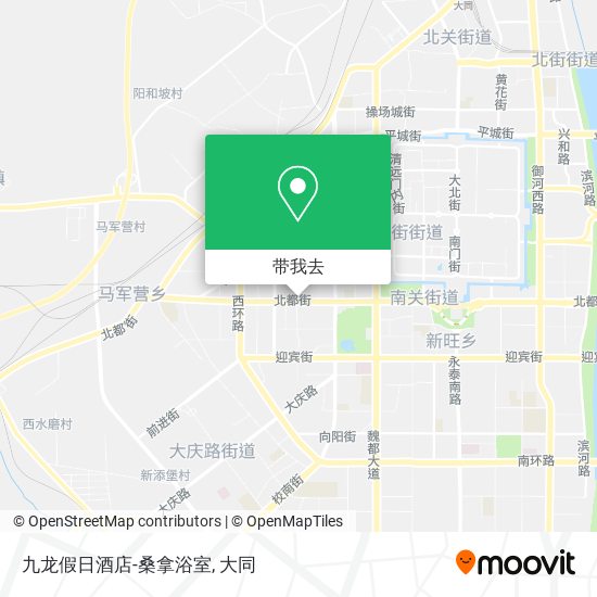 九龙假日酒店-桑拿浴室地图